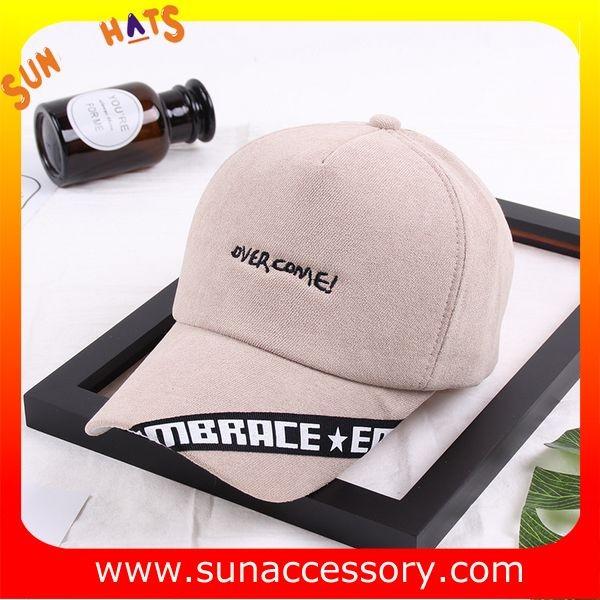 QF17044 Sun Accessory customized 5 panel baseball cap, Fashion ball cap for girls