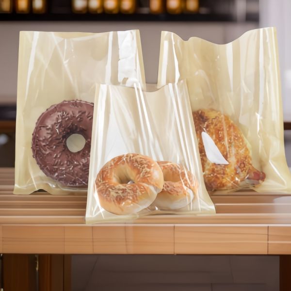 7.1*7.5 Inches Bakery Paper Bags Eco Friendly Toast Paper Bag With Window