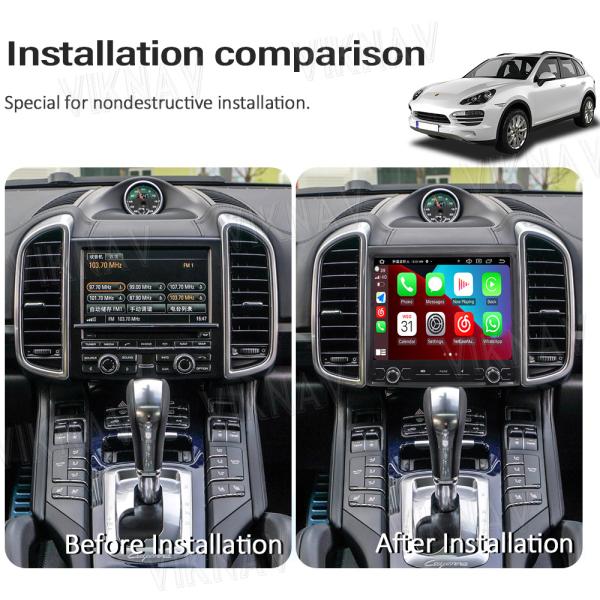 Радио для автомобилей Android 13 для Porsche Cayenne 2010-2017 с сенсорным экраном