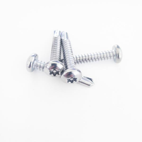 Pan Head Pin Pillar Torx Flower Drive Security Self Drilling Screws Stainless Steel 410