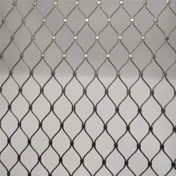Silver 1m-30m Stainless Steel Rope Mesh Hot Dip Galvanized
