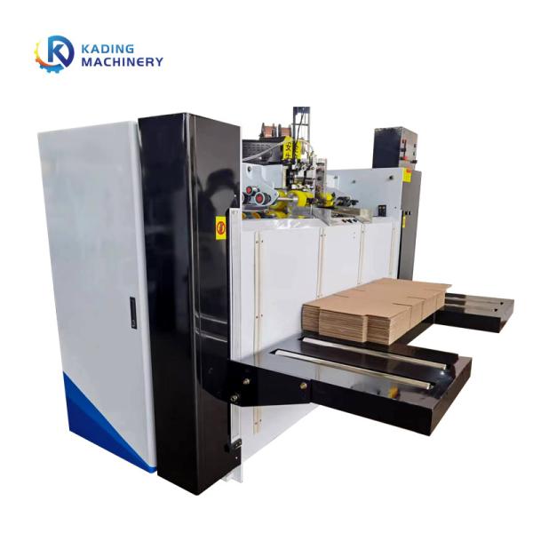 Semi Automatic Single Piece Corrugated Box Stapling Machine Double Servo