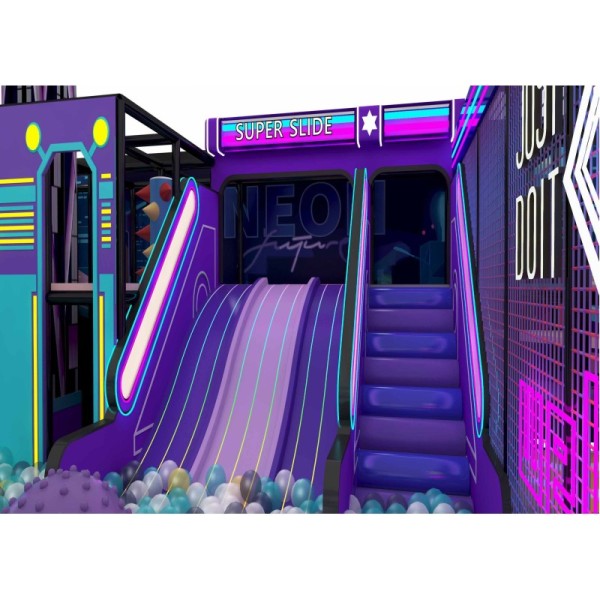 Macaron Play Commercial Soft Play Playground Castle Slide Maze Trampoline for Home