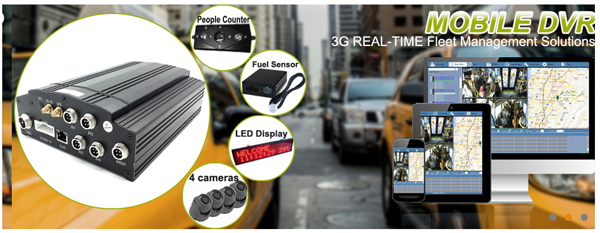 черный ящик DVR 128G корабля 3G GPS удваивает канал карточки MDVR 4 SD