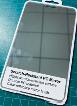 Credit Card Size  Scratch Resistant  PC Mirror Standard International Standard Thickness 1mm