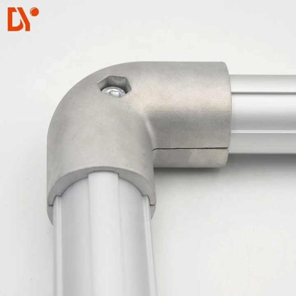 DYJ28-A15 90 degrés coude troisième génération alliage d'aluminium connecteur commun de tuyau maigre
