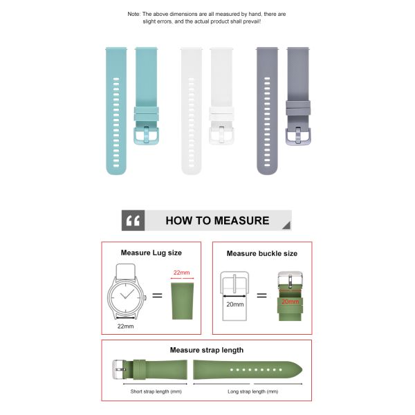 Silicone Watch Bands For Smartwatches · Stainless Steel Buckle - Customizable Colors | Made In China By SHX