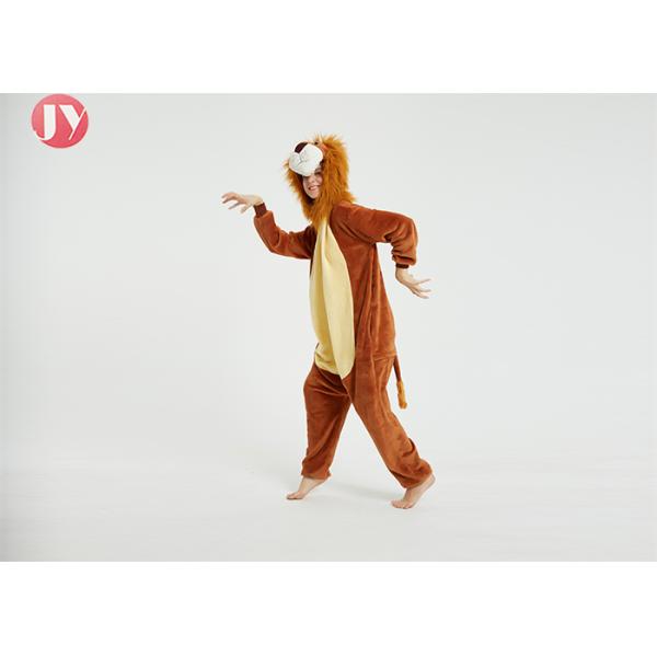 Wholesale Supersoft Fluffy Flannel 3D LION Kigurumi Romper Onesie pajamas