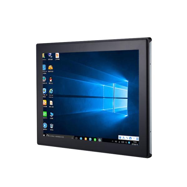 27 pulgadas de fábrica personalizable panel industrial embebido PC computadora sin ventilador impermeable todo en un solo toque PC industrial