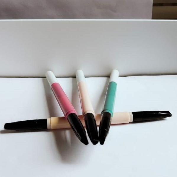 Double Ended Auto Eyebrow Pencil Slim Shape Long Standing Customizable