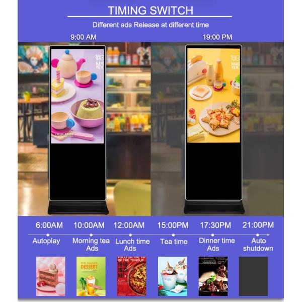 Super Slim LCD Commercial Digital Signage In High Definition Resolution 2K