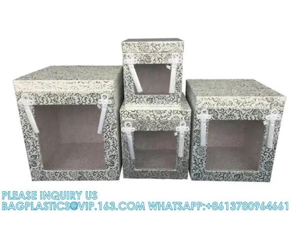 Hand-Made Japanese Style Cinerary MDF Casket With Window Human Ash Wood Urn Bone Box