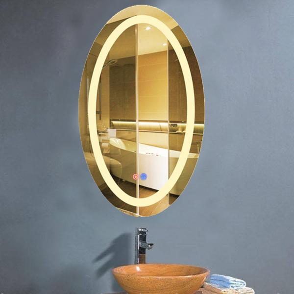 Verre miroir éclairé décor complet de la maison pour le salon de salle de bain Smart Fitness