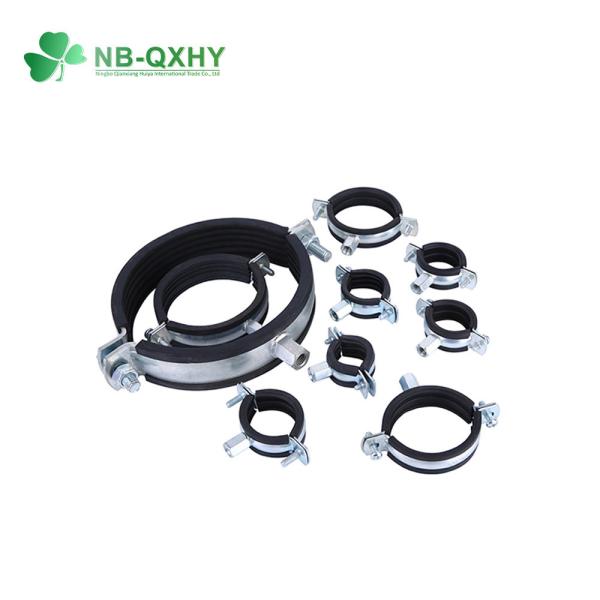 Grampos de tubos de rodas de aço com borracha EPDM e estrutura vertical de 15-200 mm 3/8 -8 polegadas
