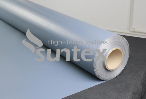 Pano revestido da fibra de vidro do silicone à prova de fogo para o colchão da isolação térmica