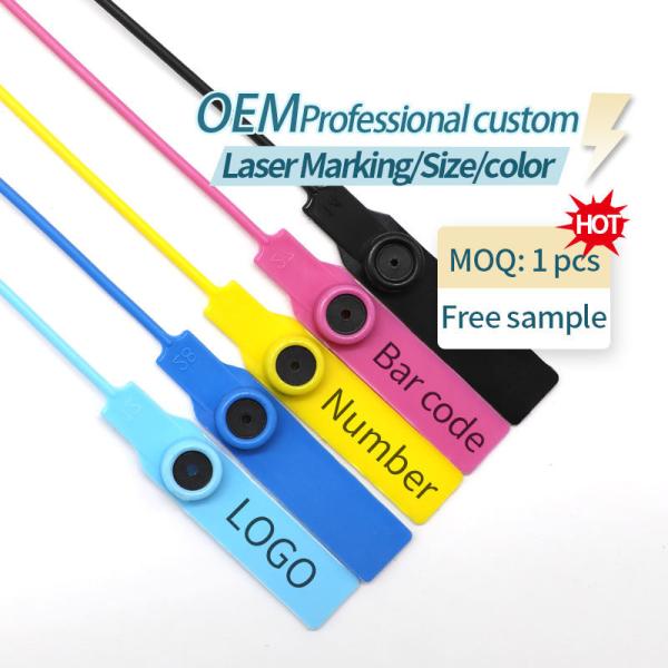 Plastic Numbered Security Seals Easy Break Tamper Plastic Numbered Seal Truck Plastic Seals