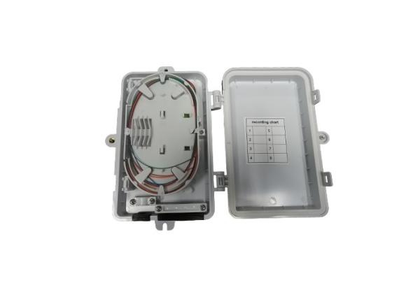 4FO PLC Splitter Type Fiber Optic Cable Box Outdoor Wall Mount Pole Mount ABS PP