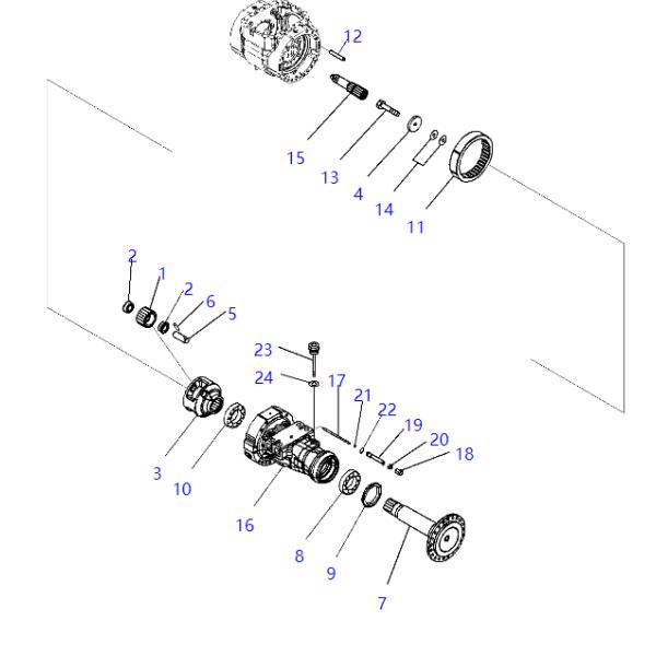 421-22-32460 BQ6723E Seal KOMATSU Excavator Spare Parts For WA430-6
