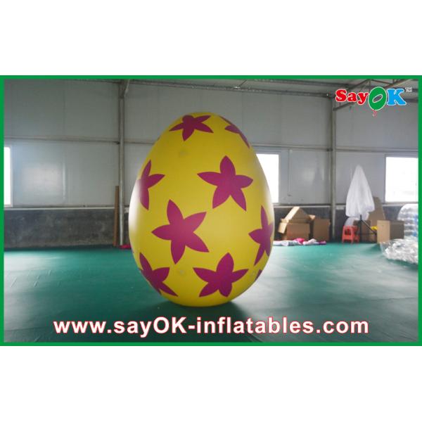 Pvc Outside Inflatable Holiday Decorations Painted Decoration Egg