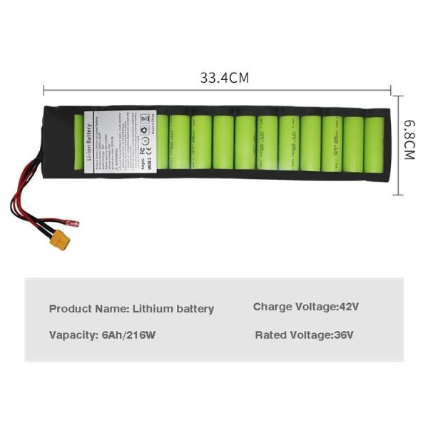 Съемный вес батареи лития электротранспорта 36V 6.0Ah более светлый