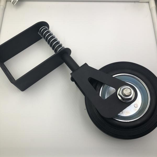 Дом Внешний сад Ограждение Воротное колесо в черном порошкообразном покрытии металлической скользящей конструкции