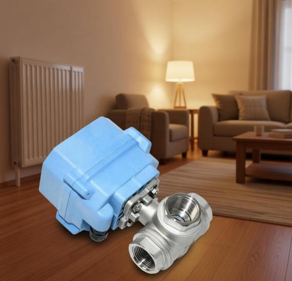 Etrany 3/4 AC24V/DC12V/DC24V 3-Way SS304 Electric Motorized Ball Valve for Water High Temperature Applications
