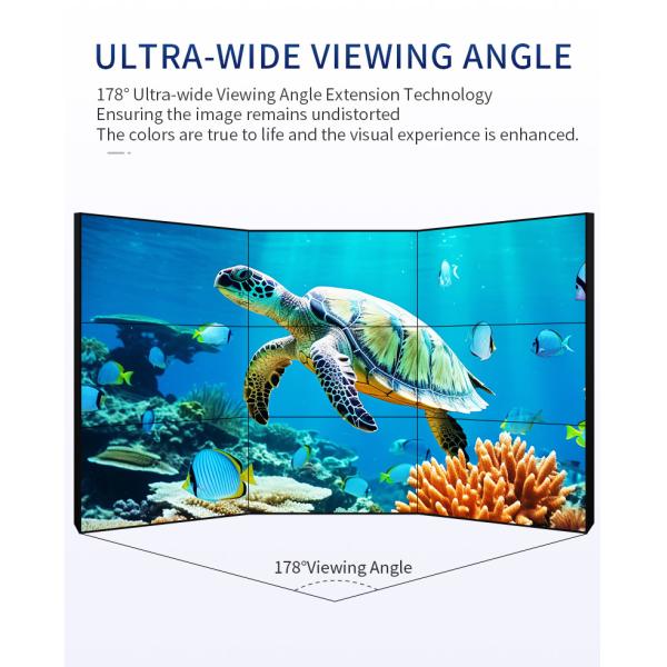 49 Inch CSOT TCL SCREEN 3.5mm Gap Professional Screen Advertising Video Wall Controller Board Led Display Poster Splicing Screen for Live Broadcast