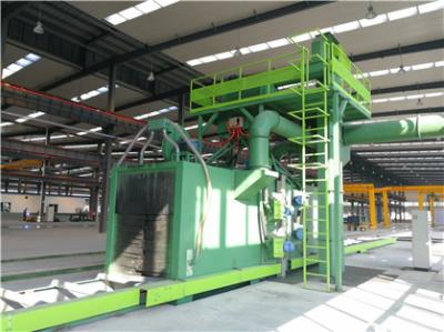 Poutre en acier nettoyant la certification de la CE de 3m/Min Shot Blasting Machine
