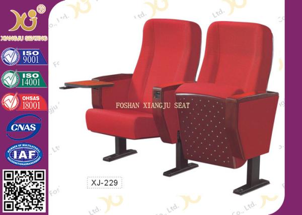 Solid wood outer auditorium back table chair with playwood outside for conference room XJ-229
