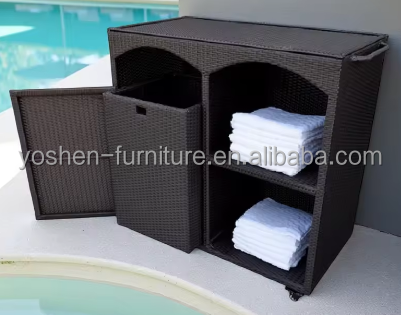 Outdoor Modern Single Hotel Towel Valet for Pool Towel Storage