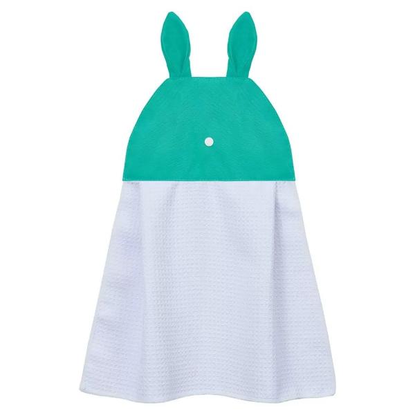 Creative Waffle Polyester Hand Towels For Sublimation With Rabbit Ear