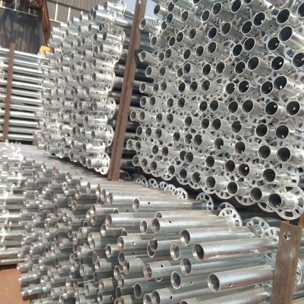48.3mm 1.5 Scaffolding ERW Steel Pipes Galvanized Round Shape