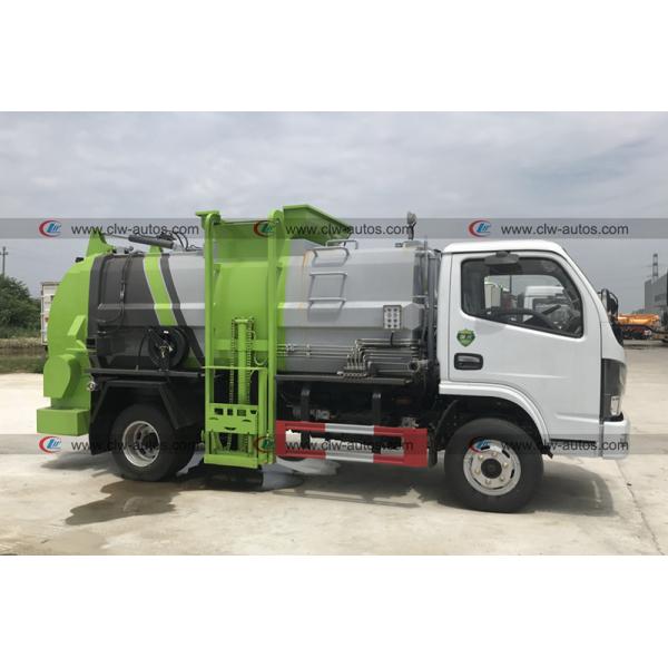 Dongfeng 4X2 120HP 6 Wheeler Side Loader Refuse Truck
