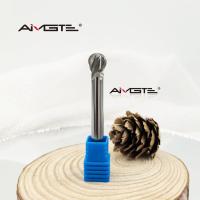 Carburo sólido 4 flauta Lollipop Router Bit Radius Herramienta de fresado para aluminio de acero inoxidable de titanio