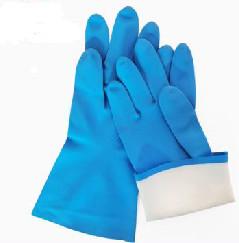 Kitchen Nitrile Solvent Resistant Gloves 15 Mil Household Task Gloves Blue Nitrile