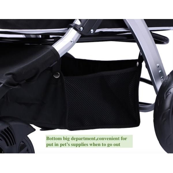 Fuentes lindas del animal doméstico de la carretilla del gris 600D Oxford de la tienda impermeable de aluminio del perro el 103x90x60cm