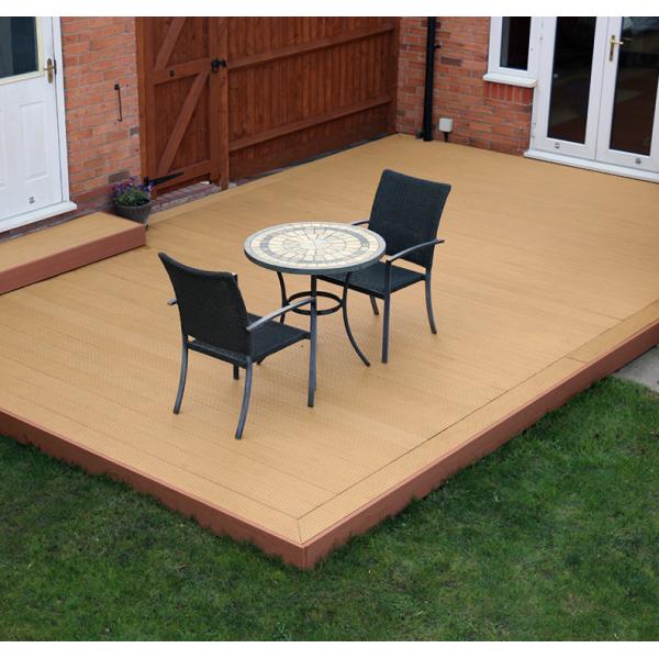 Splinter Free 150 X 25 WPC Composite Decking Wood Plastic Composite Flooring