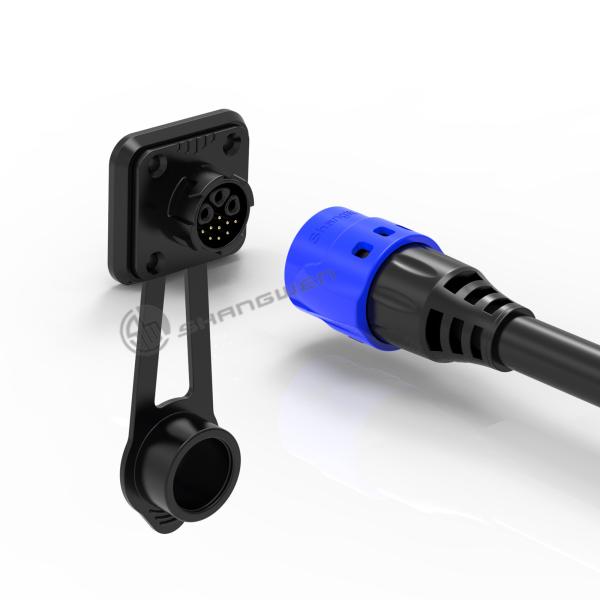 M19 водонепроницаемый соединитель самозамыкающийся промышленный женский соединитель 3+9 PinSignal питание интегрировано