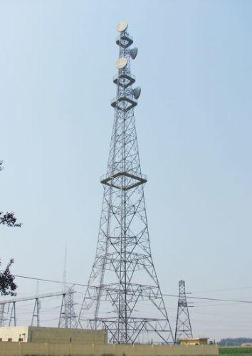 Customized 5g Wifi Signal Self Supporting Steel Lattice Communication Antenna Tower