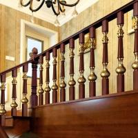 Hotel Antique Bronze Balusters Copper Bronze Interior Stair Railing