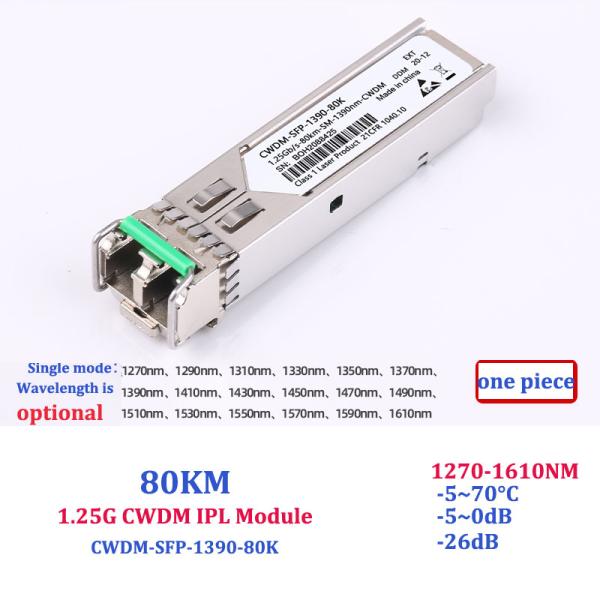 1.25G Sfp Gigabit Ethernet Module Single Mode Lc Sfp Module 20KM 40KM 80KM 120KM