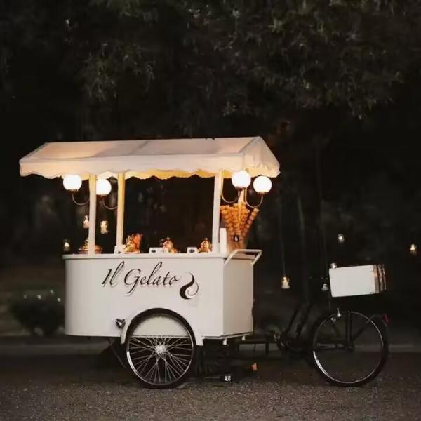 Bakery Application Fields Any Color Commercial Coffee Cart Bike Food Vending Bicycle