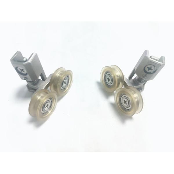 Porte vitrée de salle de douche à roues coulissantes latérales