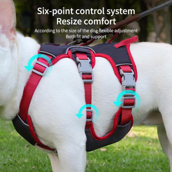 Dog harness for small and medium sized dogs, anti-breakaway dog ​​leash, reflective anti-escape leash