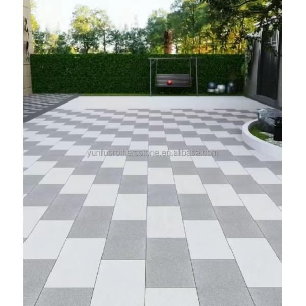 Brothers Stone Flamed Grey Granite Slab Paving Tiles for Honed Natural Stone Driveway
