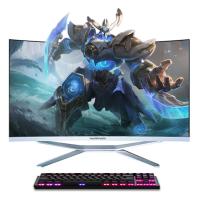 HOT VENDENDO Jogos de computador de mesa 32 polegadas em todo-em-um PC tela curva tudo em um PC I7-13TH MULTI TOUCH COMPUTER