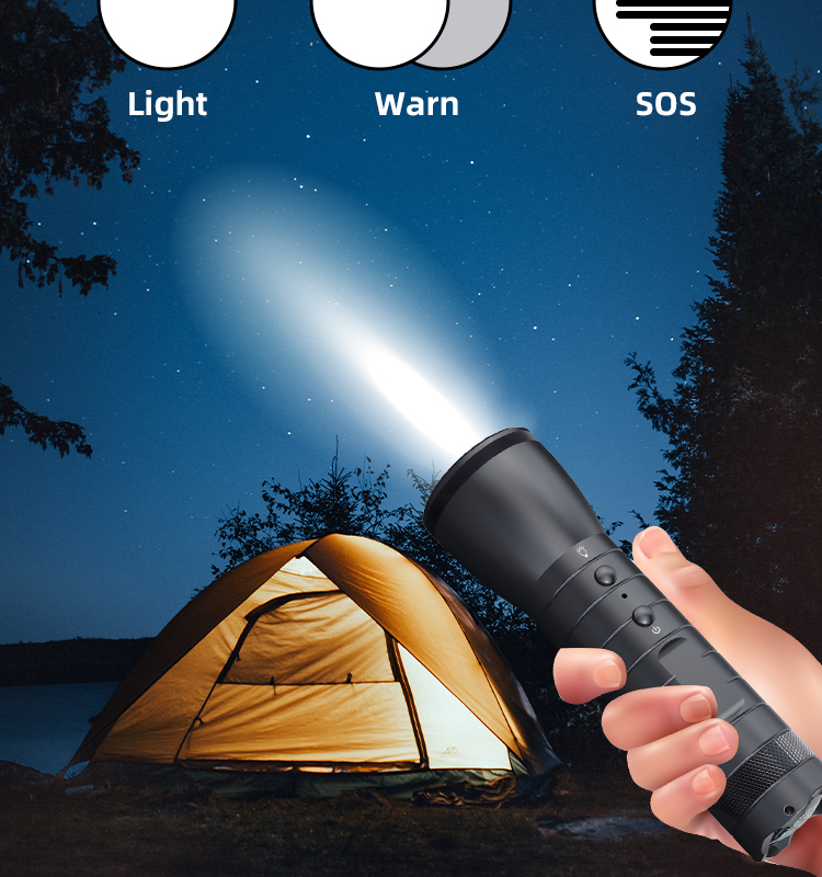 Helmet Recorder Cameras, Outdoor Waterproof Flashlight Recorder, Motorcycle Bike Riding 1080P HD Video Sports Camera for Camping
