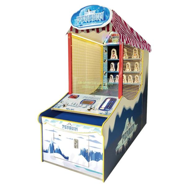 Hit The Clown Carnival Game Machine, Hit The Penguin Tickets Redemption Throw Ball Game