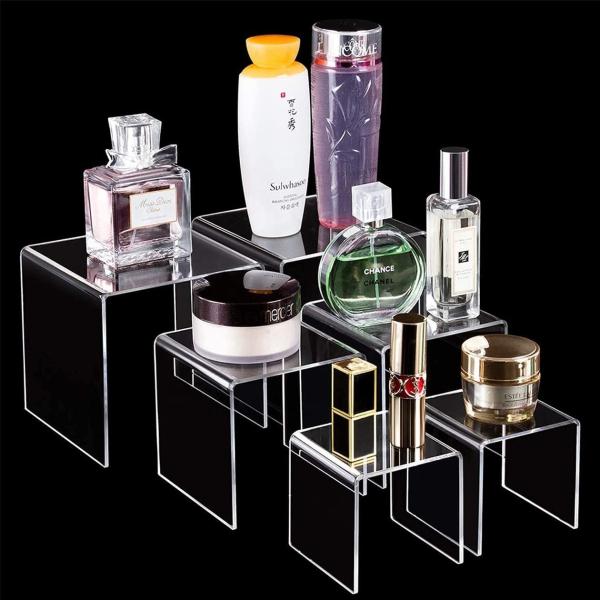 2 Tier 3 Tier Black Acrylic Monitor Riser Cupcake Dessert Display Rack Support