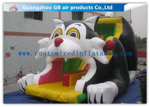 Black Cat Big Water Slides , Commercial Water Slides For Backyard Kids Sliding